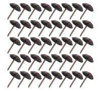 Cabilock 100 tachuelas antiguas para tapicería: clavos decorativos para muebles, chinchetas martilladas, alfileres vintage de metal para sofás, sillas, camas, tableros de corcho y proyectos de