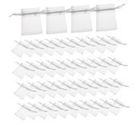 Cabilock 100 Uds. Bolsas Con Cordón De Organza De Gran Capacidad, Bolsas De Embalaje De Joyería De Portátiles, Bolsas De Organza Reutilizables