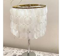 Cabilock 100 unidades de conchas redondas de 5 cm, para manualidades, madreperla, discos blancos para campanas de viento, cortinas de puerta, pantallas de lámpara, decoración