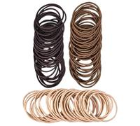 Cabilock 100 Unidades Gomas de Pelo Elásticas de Nylon Suaves y Resistentes para Fiestas y Trabajo, Coleteros que No se Caen, Ideales Mayoría de Personas