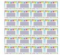 Cabilock 100 Unidades Tarjetas Rasca y GANA en Blanco, Papel Grueso, Juego | Kindergarten Juego, No se Rasgan Fácil, Exploración Creativa, Tarjetas de Premios