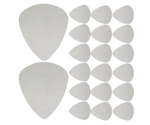Cabilock 100piezas Púas de Guitarra de Acero Inoxidable Plateadas Guitarra Eléctrica Púas para Shredding Conciertos y Prácticas