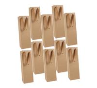Cabilock 10piezas Bolsa de Vino Tinto de Papel Kraft Bolsa para Envasar Vino para Tiendas y Regalos Unidades