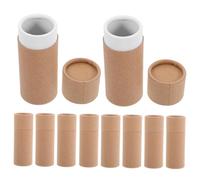 Cabilock 10piezas Caja De Obsequio De Papel Kraft Tubos De Cartón Para Manualidades Embalaje De Té Contenedores Para Envíos Pequeños Tubos De Almacenamiento