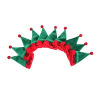 Cabilock 10piezas Mini Gorro De Papá Noel para Funda De Botella De Vino Adorable Decoración Navideña Fundas Navideñas para Botellas Pequeño Sombrero De Copa para Manualidades Adornos Navide
