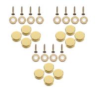 Cabilock 12 Juegos Tornillos Decorativos Tapas Planas para Espejos y Muebles Fijación Segura para Vidrio Madera y Metal Construcción y Publicidad