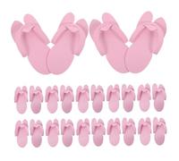 Cabilock 12 pares Zapatillas Desechables EVA para Pedicura Cómodas y Portátiles Diseño Flip-flop Colores Surtidos Uso Spa y Salón Color Aleatorio Color Aleatorio