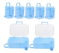 Cabilock 12 Piezas Caja de Dulces de Boda Transparente Maletas para Cajas de Golosinas Únicas de Regalos para Fiestas de Viaje para Guardar Dulces y Artículos Pequeños