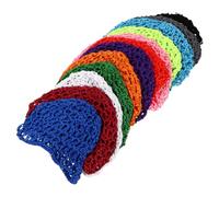 Cabilock 12 Piezas de Gorros de Red para Dama, Cómodos y Hechos a Mano Material Sintético, Ideales para Dormir en Casa o Viajar, Mantienen el Cabello en Su Lugar Color Aleatorio