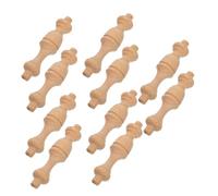 Cabilock 12 piezas Mini Columnas Romanas de Madera Pilares Decorativos Vintage para Interiores y Exteriores Adornos de Madera para Muebles y Proyectos DIY