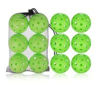 Cabilock 12 Piezas Pelotas de Práctica de Plástico de Pelotas Huecas para Entrenamiento de Béisbol y Golf Resistentes para Interior y Exterior Mejora de Bateo