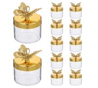 Cabilock 12 Piezas Tarro de Dulces Tapa para Boda Estilo Europeo Cajas para Dulces Decorativas para Despedidas de Soltera y Cumpleaños Almacenamiento de Galletas