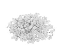 Cabilock 120 Piezas de Cubiertas para rieles de Cortina, Accesorios de Tope para Sistemas de Cortinas Curvas Flexibles de 1,1 x 0,39 Pulgadas