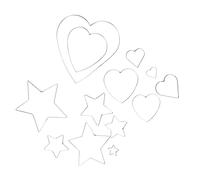 Cabilock 13 Piezas Aro Atrapasueños Corazón Artesanía Decoración Atrapar Anillo Atrapasueños Chapado Equipo Cazadores De Sueños Atrapasueños Fiesta Para Aleación Silver