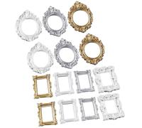 Cabilock 14 Mini Marcos de Resina para Manualidades DIY, Accesorios Miniatura Decorativos para Carcasas de Teléfono, Pack de 7 Diseños 2 Unidades Cada Uno, Material Ligero para Bricolaje