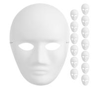 Cabilock 14 Piezas Máscara Facial de Papel Maché para Pintar DIY para Hombre, Máscara de Carnaval y Cosplay, Suministros Artísticos para Manualidades y Fiestas Temáticas