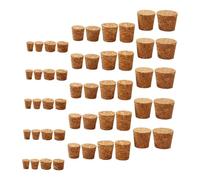 Cabilock 150 piezas Tapones Cónicos de Madera Natural para Botellas de Vino y Cerveza de Tapones de Repuesto Herméticos para Botellas de Vidrio Compatibles con y Bebidas