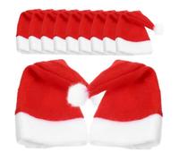 Cabilock 15piezas Sombrero De Navidad Miniatura De Papá Noel Soporte para Cubiertos Gorro para Piruletas DIY Decoración Navideña para Centros De Mesa