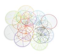 Cabilock 16 hojas Divertido Juguete Educativo de Matemáticas para Manipulativo de Fracciones Duraderas y Seguras Herramienta de Enseñanza para Aprendizaje y Cognición Matemática