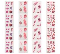 Cabilock 16 Hojas Tatuajes de Cicatrices y Hematomas Realistas en Papel para Maquillaje Facial y Corporal, Fácil Aplicación y Transformación Rápida para Disfraces y Clubes