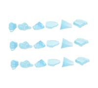 Cabilock 18 Piezas Mini Figuras Iceberg Decorativas Realistas para Acuario Paisaje Micro Adornos Simulados para Decoración de Pecera Escena Glacial para Escritorio y Estantería