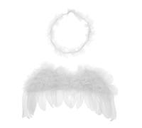 Cabilock 1juego Alas De Ángel para Niño Niña con Diadema Accesorios De Fotografía para Recién Nacidos De Fotografía Infantil para Cumpleaños y Celebraciones para Capturar Momentos