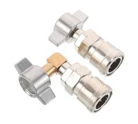 Cabilock 2 Acopladores Industriales Hembra Para Compresor De Aire Accesorios Para Camión Adaptador De Manguera Racores De Acoplamiento Conector De Acoplamiento Rápido Color Plata