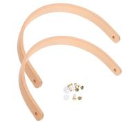 Cabilock 2 Asas para Bandeja de Fruta: Asas de Madera en Forma de U para Cubos de Hielo y teteras. Mango de Madera para fruteros.
