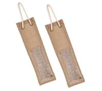 Cabilock 2 Bolsas De Vino para Botellas De Refresco Bolsa De Viaje para Botellas De Vino Pequeñas con Tapas Etiquetas para De Vino Enfriadores Plegables Bolsa De