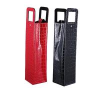 Cabilock 2 Bolsas Vino PU Fundas Portátiles para Bolsas Embalaje para Vino Decoración Festiva para Fiestas