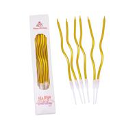 Cabilock 2 Cajas Candle Birthday Party of Curved Cake Candles For Showers Weddings and Celebrations Decorative and Easy To Use