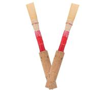 Cabilock 2 Cañas de Oboe Naturales de Caña Sólida Color Rojo Suaves y Hechas a Mano Repuestos para Instrumentos de Viento Madera para Principiantes y Uso Conciertos