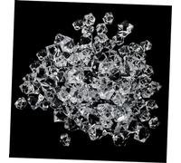 Cabilock 2 Decoración simulada de Cubos de Hielo Roca de Hielo Falsa Hielo Falso aplastada Cristales decoración de Cubitos de Hielo Cubitos de Hielo de plastico el plastico