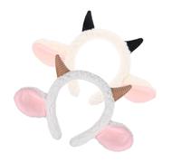 Cabilock 2 Diademas Con Orejas De Oveja Y Cuerno Bonitas Orejas De Cordero Diadema De Cabra Disfraz De Cosplay Accesorio Para Disfraz De Cordero Accesorios Para Animales De