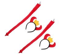 Cabilock 2 Diademas Diablillo Halloween Creativas Cuernos Rojos Accesorios Fiesta Cosplay Amigos