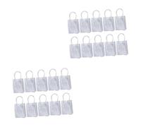 Cabilock 2 Juegos Bolsa De Vino Portátil Bolsa Transparente para El Hogar Bolsas De PVC Transparentes con Asas Conveniente Bolsa De Botella De Vino De Polivinilo 10 Uds * 2