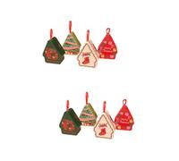 Cabilock 2 Juegos Caja De Dulces Christmas Tree Xmas Tree Cotillones Galletas Tuc Embalaje Favores Cajas Para Recipientes De Galletas Latas De Navidad Hojalata 4 Uds * 2