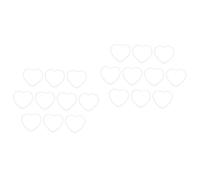 Cabilock 2 Juegos de Atrapasueños con Forma de Corazón Acrílicos para Hacer Anillos para Decoración de Pared 10 Unidades