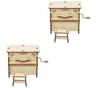 Cabilock 2 Juegos De Cajas De Música De Piano Pequeñas para Niñas Kits para Rompecabezas para Cajas De Música De Madera Ensamblaje Científico Modelo De Madera para Juguete De
