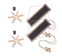 Cabilock 2 Juegos De Clips De Madera para Fotos Soporte para Tarjetas De Fotos Colgador De Fotos Colgador De Postales Soporte para Exhibir Fotos Decoración del Hogar Clips para