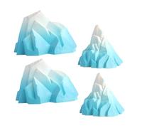 Cabilock 2 Juegos Decoración de Acuario Iceberg Miniatura de Adornos de Montañas de Hielo para Peceras Accesorios para Acuarios