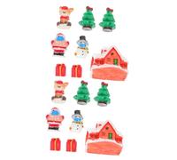 Cabilock 2 Juegos Decoración Navideña Adornos De Bolas De Navidad Decoración Clara Manualidades Navideñas Christmas Tree Kit De Adornos En Miniatura Estatuillas De Navidad Adornos 8 Uds * 2