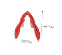 Cabilock 2 juegos Herramientas Multifuncionales de Acero Inoxidable para Mariscos Tenedores y Cascanueces para Patas de Cangrejo Pinzas y Cucharas Desmontables Rojo Portátiles para
