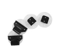 Cabilock 2 Juegos Kit Adaptador de Puerta de Seguridad para Conectores de Extensión Retráctiles de Plástico de Piezas de Repuesto para Valla de Base Estabilizadora para Uso Hogar y