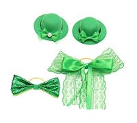 Cabilock 2 Juegos Tapa De Botella Irlandesa Vasos De Fiesta Copas De Vino Charcutería Patricks Bebida Rave Botellas De Vino Adornos Verdes St Suministros para El Día De 4 Uds * 2