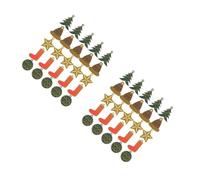 Cabilock 2 Juegos Tarjeta De Mensaje Decoraciones De Pared De Navidad Etiquetas De Tarjetas De Felicitación Tarjeta De Felicitación De La Fiesta Tarjetas De Navidad Papel 50 Uds * 2