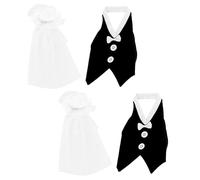 Cabilock 2 Juegos Wine Bottle Dress Covers Bride and Groom Wedding Decorations For Engagement Centerpieces Premium Craftsmanship and Easy Setup