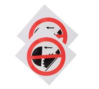 Cabilock 2 Pegatinas De Advertencia De Seguridad Con Letreros De No Tocar Calcomanías De Advertencia De Seguridad