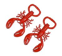 Cabilock 2 Piezas Abrebotellas Abridor De Cerveza De Animales Abridor De Botellas De Bebida Gadget De Botella Abierta Abridor De Vino Eléctrico Artesanía Rojo Aleación