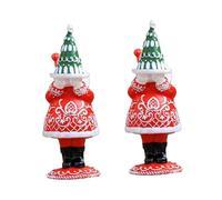 Cabilock 2 Piezas Adorno Miniatura de Estatua Decorativa para Jardín y Oficina de Santa